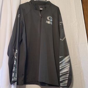 Nike On Field Green Bay Packer half zip